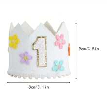 1pc 1st Birthday Party Decoration Set | Wooden Bead Tassel Banner | Adorable Birthday Hat | Daisy Theme Baby Photo Props | Bohemian Style Party Decor