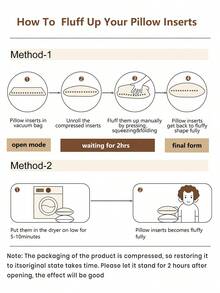 1/2/4pcs Solid Color Pillows Insert, Bedding, Soft Fluffy White Pillows, Christmas Decorations, With Hidden Zipper, High Rebound Polyester Fiber Filling Pillow, Halloween Gift, Halloween Decor, Perfect For Home & Hotel Use, Living Room, For Bed, Sofa, Bedroom Decorative Stuffer Pillow, Dorm Room Essentials College. - trắng - Xem 8
