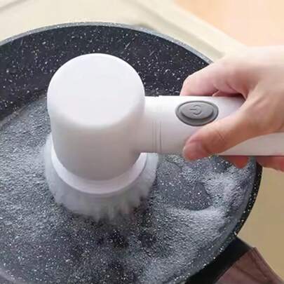 1 套电动清洁刷、防水电动旋转刷、手持式厨房清洁器（无绳）、旋转清洁刷、电动清洁刷浴室充电式刷子、自动旋转电动清洁刷清洁刷