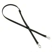 2025 皮革改装扣钱包带替换斜挎可调节肩带免打孔迷你手提包 - 黑色 - 查看 13