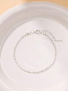 1/2pcs Shimmering Glitter Beach Anklet, Fashionable Women Foot Jewelry Accessory [No Box Packaging]