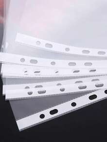 Protectores de Hojas (Pack de 50), Fundas de Hojas, Cubre Hojas, Tamaño Carta A4 Para Carpeta/cubre Hojas, ideal para la oficina, escuela, papeleria, regalo - 50 Piezas - Ver 7
