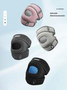 AOLIKES 1pc Adjustable Elastic Patella Knee Brace For Knee Discomfort, Knee Compression Sleeve Knee Brace, Workout Knee Pads For Women And Men-Suitable For Basketball, Tennis, Fitness, Running Gym Accessories Knee Support - Multicolor - View 4