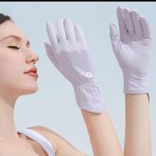 Ultra Thin Full Finger UV Protection Gloves Driving Gloves Women, UV Gloves Sun Protection Gloves
