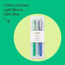 Noted By Sports Court Felt Tip Multi Color Pens 3pk , Back To School Gifts - 1 - View 2