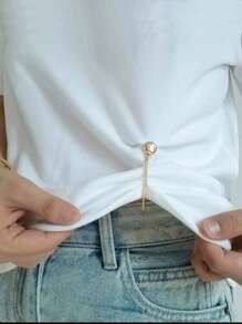 1pc/3pcs Adjustable Magnetic Trouser Clip And Cuff Clip-Durable Alloy, Detachable Hem Clip Is Suitable For Trousers And T-Shirts, Magnetic Trouser Swing Clip Can Shorten The Length Of Trousers Without Sewing, And Strong Magnetic Buckle.