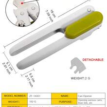 KitchenAid Classic Multifunction Can Opener And Bottle Opener Easy To Use, Razor Sharp Stainless Steel Cutting Wheel, Soft Ergonomic Handles, Colorful Style Optional - Green W/ Protective Cover - View 7