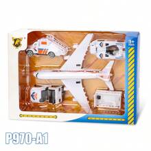 Airplane Toy Set - Airport Playset For Toddlers With Trucks,Planes, Helicopter, Signs And Fabric Airport Playmat, Interactive Early Learning Toys Birthday Gift For Boys And Girls Age 2 3 4 5+,Back To School