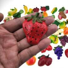 12 Piezas Aleatorias de Imanes Creativos 3D de Resina de Frutas y Verduras para Refrigerador, Decoración Divertida y Linda, Accesorios de Imán para Refrigerador, Oficina, Escuela, Imán para Pizarra Blanca (12 Estilos Aleatorios (Verduras y Frutas)) - Verduras al azar de 12 estilos - Ver 9