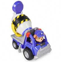 Spin Master PAW PATROL - Mix's Mixing Truck Construction Vehicle With Mix Figure (Basic Vehicle), Toy For Children From 3 Years