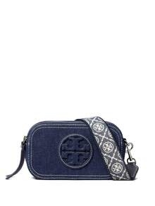 TORY BURCH - Women Miller Denim Mini Crossbody Bag - 403 ROYAL NAVY - View 1