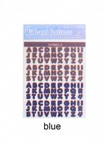8 Sheets/Pack Vitality Alphabet Series Stickers, Gradient English Alphabet Pattern Design Handbook DIY Album Decoration Stickers, Gifts For Friends