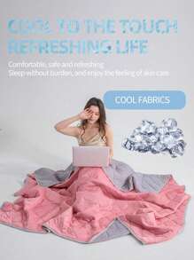 1 Temperature Controlled Cooling Blanket --Lightweight Summer Cooling Blanket For Hot Sleepers/Reduces Temperature By 3-5°C Compared To Traditional Cooling Blankets. --Large/Small/Double Size --Machine Washable --Great For Camping, Air Conditioned Rooms And Night Sweats (Available In 5 Colors)