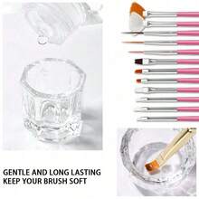 75ml (2.536 Fl Oz) Acrylic & Gel Nail Brush Cleaner Liquid - Professional Artist-Grade Cleaner For Acrylic, Gel, And Dip Nail Brushes Acrylic Press On Nails - Multicolor - View 3