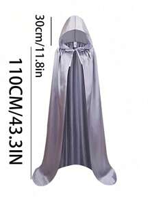 Capa de 110-200cm para adultos en Halloween, capa de la muerte de tela de colores, capa de demonio mago, túnica de mago medieval, capa del segador, accesorio de vestimenta para club nocturno y bar, disfraz de festival capa negra