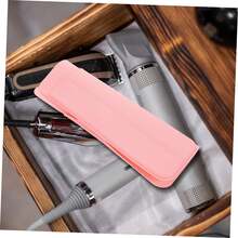 1 件精致简约时尚白色硅胶垫直发器隔热白色卷发器直发器夹保护套，硅胶耐热垫便携式旅行支架直发器收纳袋适用于卷发棒 - 彩色 - 查看 3