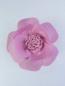 夸张纯色面料花朵胸针发夹，女士泳衣配饰，夏季 - 花 - 查看 4