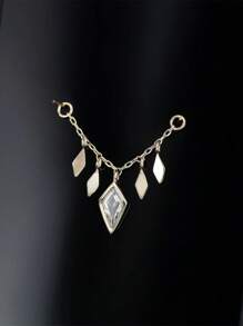 1Pc Chain Accessories 925 Sterling Silver Earring For Women Vintage Geometric Chain Minimalist Gift For Her Wedding Party Fine Jewelry