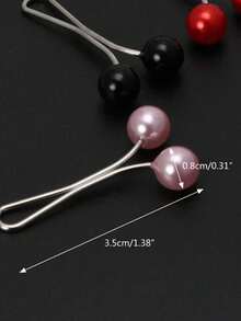 6pcsHijab Pins For Women , Faux Pearl Scarf Pins And Clips Faux Pearl Brooch Pins For Thin Shawl Hijab Scarf Sweater For Dress