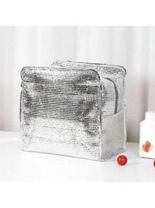 Thermal Bag,Lunch Insulated Bag With The "Four Cups Of Coffee" Pattern Paired With A Black Cutlery Storage Bag, A Double Pocket Lunch Box Bag, Large Capacity, Student Meal Insulated Refrigerated Bag, Portable Travel Picnic Bag, Office School Lunch Bag Insulated Lunch Box, Work Lunch Box, Work Office Holiday Lunch Box, And Multi-Functional Camping School Lunch Box For Both Men And Women, Back To School, Outdoor Carrying Bag