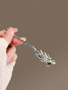 1pc Women's Minimalist Metal Snake Hairpin, Elegant Barrette Hairclip For Updos, Suitable For Everyday Use - Multicolor - View 8