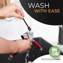 ORBLUE Garlic Press Stainless Steel - Premium Professional Grade Garlic Mincer, Crusher & Peeler Set - Easy Clean, Dishwasher Safe & Rust-Proof - 鉻合金 - 查看 6