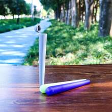 AREWTEC Tobacco Rolling Cone Paper Jar, 4.7" Plastic Doob Tube Stash Jars, Cigarette Paper Joint Holder Box, Airtight Solid Pre-Roll Sealed Container Storage Case (1 PC)