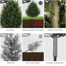 2026 New 2FT Artificial Cedar Topiary Tree With Garden Garden Spikes – UV Resistant Faux Cypress Shrub For Outdoor Garden, Porch, Patio 2 Packs Realistic Decorative Plant For Home & Holiday  (Style C 2 Pack) - Style C 2Pack - 查看 4