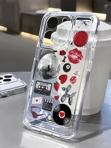 Ốp lưng TPU cao cấp phong cách retro, chống sốc, 1 chiếc, họa tiết đồ họa ghép hình vũ trụ, bao phủ toàn bộ bề mặt, tương thích với iPhone Apple 16, 15, 14, 13, 12, 11 Pro Max, chống nước, chống rơi, chống trầy xước, quà tặng mùa xuân, sinh nhật, tiệc tùng. - Nhiều màu - Xem 3