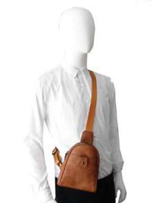 Borsa A Tracolla E A Bandoliera Da Uomo, Ideale Per Natale, Regalo Casual, Sportivo, Da Viaggio, Adatta Per Teenager, Studenti, Casual, Attività All'aperto, Vacanze, Viaggi, Laurea, Compleanno. - Brown - View 3