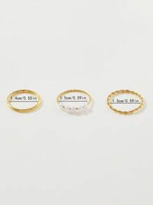 3pcs/Set Fashionable Gold Floral Decor Anklet Jewelry Set, Suitable For Beach, Party, Date, Daily Wear
