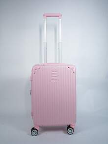 8-Piece ABS Suitcase Set With 360° Wheels And Studded Details – Stylish And Functional - 粉色 - 查看 4