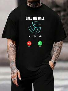 Camiseta de voleibol divertida - El mejor regalo de voleibol para hombres y mujeres - Camiseta gráfica para juegos de práctica - Perfecta para jugadores y entrenadores - Negro - Ver 1