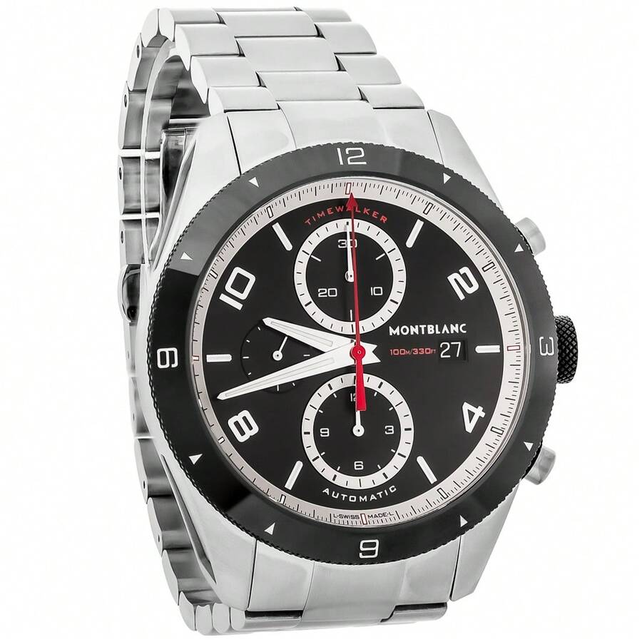 Montblanc Timewalker Men's Swiss Chronograph Automatic Watch MB116097 - 黑色 - 查看 1