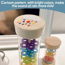 婴儿雨棒，适合 6-12 个月婴儿的木制雨人玩具，婴儿雨人玩具，雨棒摇晃婴儿玩具，幼儿感官发育玩具，婴儿玩具，婴儿感官玩具，婴儿感官，婴儿玩具，婴儿感官，婴儿感官玩具