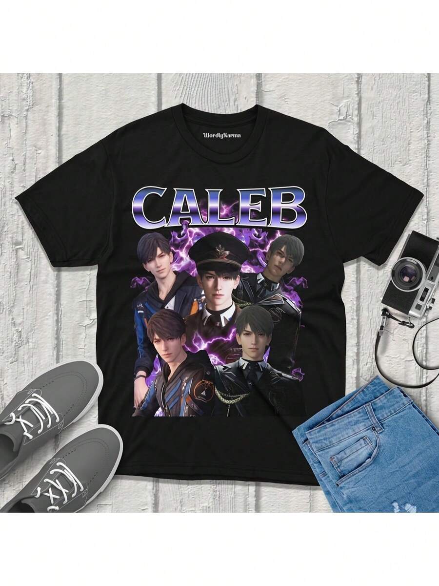 Caleb Love And Deepspace T-Shirt Vintage Streetwear Anime Fanmerch ...