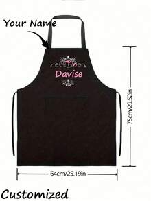 Personalized Custom Hair Stylist Black Apron Hairdresser Beauty Salon Cosmetologist Cosmetology School Barber Gift Custom,Unique,Personalized Ideal Gifts For Him Her,Boyfriend,Girlfriend,Dad,Mom,Family,Friends For Anniversaries,For Valentine's Day,For Mother's Day,For Birthdays,For Children's Day,For Father's Day,For Graduation,For Weddings,For Christmas,For Housewarming - Multicolor - View 4