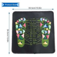 1PC Black Shiatsu Foot Massager Pad - Foldable Foot Pain Relief Mat, Acupressure Massage For Office, Standing Desk Mat, Portable Foot Relaxation Insulation, Galentines, Puppy, Carnival - Black - View 8