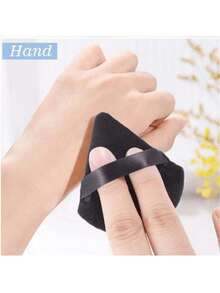 10pcs Triangle Velvet Puff And Mini Pizza Puff, Suitable For Makeup, Dry And Wet Use. Lightweight And Washable, Suitable For All Skin Types And Makeup Beginners. Can Be Used For Makeup, Home Decor, Vanity, Travel, Bedroom And More, Ideal Makeup Accessory, Powder Puff, Makeup Sponge, Makeup Sponge.,Giveaways,Travel,Cheap Stuff,Travel Essential - Multicolor - View 4