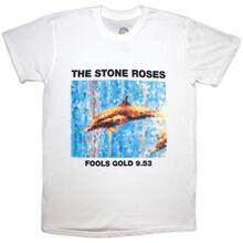 The Stone Roses | Official Band T-Shirt | Fools Gold - 48-Hour Fast Shipping!  - White - View 1