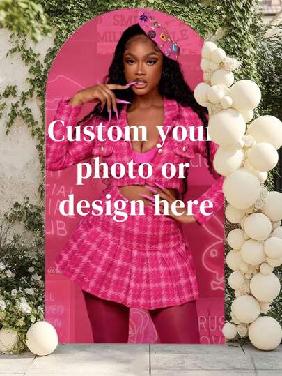 Cubierta de arco personalizada de spandex - Cubierta de fondo de arco a medida que se ajusta al marco de fondo con parte superior redonda, cubierta de fondo de arco para cumpleaños, fiesta temática, boda, múltiples opciones de tamaño, durable, transpirable, ligera, lavable, divertida, linda, amorosa, suave, cómoda, elegante, simple, personalizada, única, para aniversarios, para el Día de la Madre, para cumpleaños, para el Día de San Valentín, para graduación, para el Día del Padre, para bodas, para inauguración de la casa, sofá, cama, coche, salón de té, dormitorio, baño, sala de estar, comedor