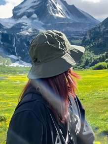 1 Pc Waterproof Bucket Hat, Foldable & Packable, Lightweight Quick-Dry Outdoor Cap For Women