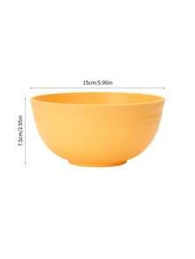 4/8pcs Plastic PP Cereal Bowls, Suitable For Soup, Snacks, Salad, Fruit, Dishwasher & Microwave Friendly,School Supplies