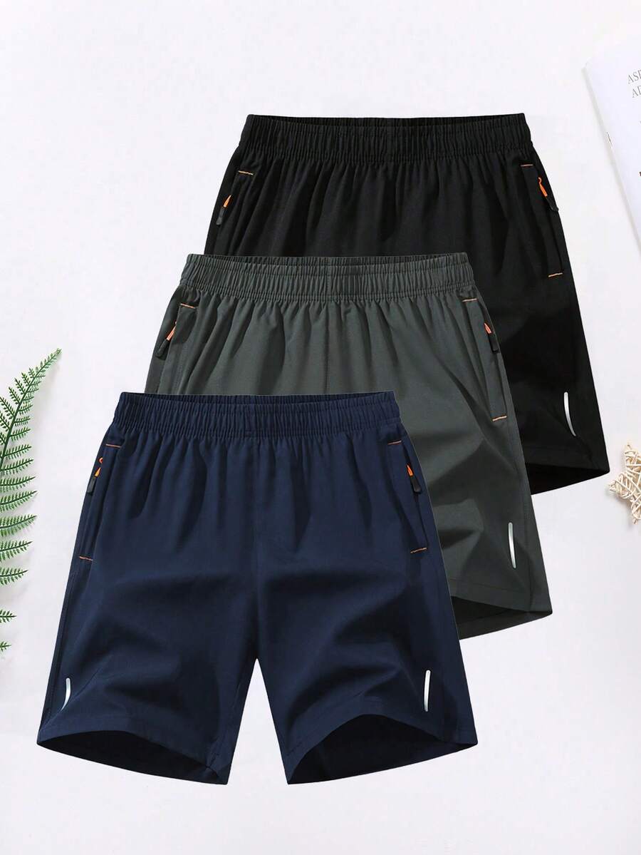 Men's Quick Dry Sports Shorts With Pockets - Lightweight Running, Fitness, Basketball Workout Shorts, Comfortable Breathable Activewear