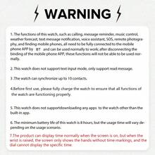 智能手表，无线通话/拨号，多应用提醒，男女通用，运动手表，可定制壁纸，节日和生日礼物 - 粉色 - 查看 5