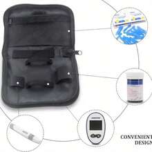 1个糖尿病用品收纳袋，采用优质牛津布制成，容量大，方便携带，适合整理糖尿病用品、血糖仪、糖尿病便携盒或旅行医疗包 - 彩色 - 查看 9