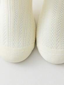 4 Pares de Meias de Algodão Sem Costura Respiráveis e Finas para Bebês, Primavera/Verão
