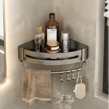 Eckdusche Caddy, rostfreier Dusche Aufbewahrungskorb, Badezimmer Wandhalterung Organizer Regal Schulanfang