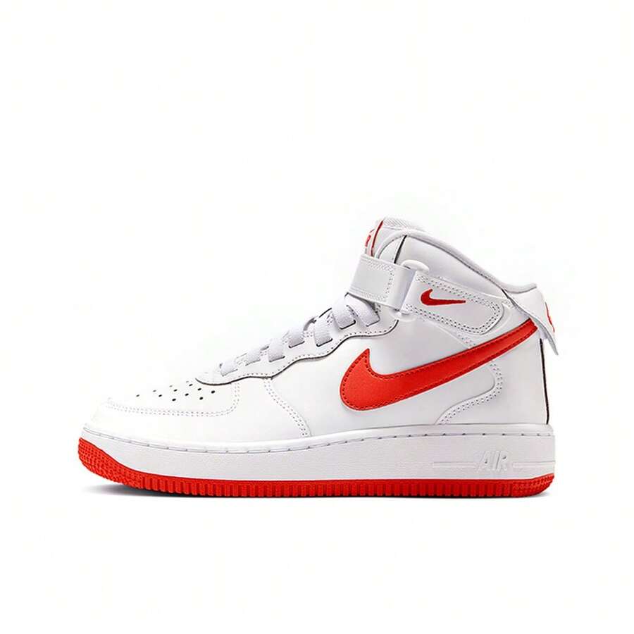 Nike Zapatillas deportivas AIR FORCE 1 MID EASYON (GS) para jóvenes - Blanco - Ver 1