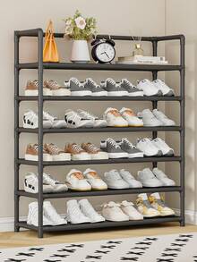 1pc 3-7 Tier Simple Shoe Rack, Dust-Proof Shoe Cabinet For Entryway, Dorm, Indoor, Balcony, Storage Organizer - Multicolor - View 3